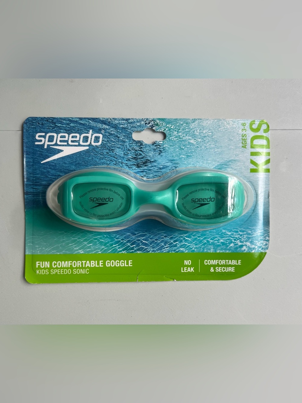 Speedo Kids' Sonic Swim Goggles - Arctic Glass: Age 3-6, Polycarbonate